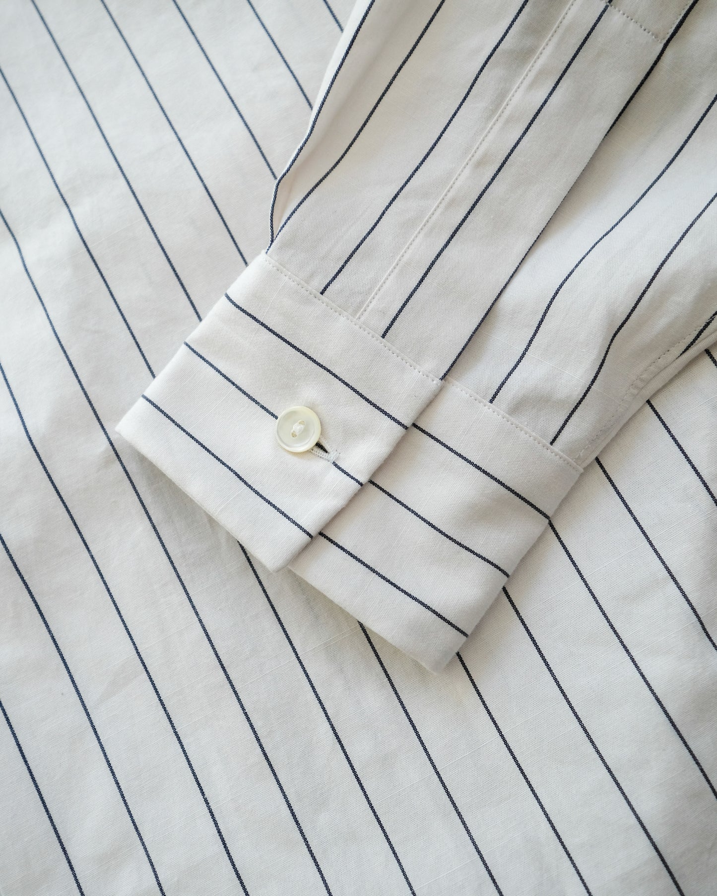 Ortus stripe cotton ストライプパジャマシャツ