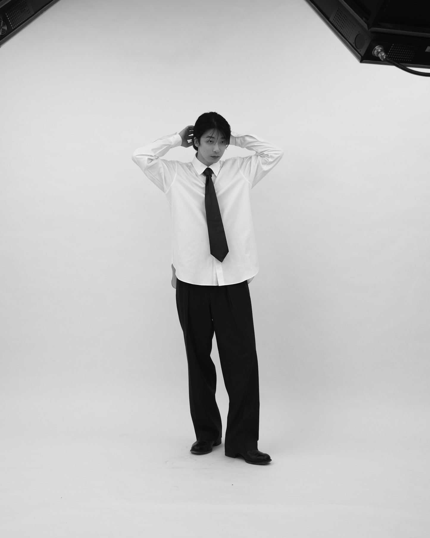 Raum off white cotton オフホワイトコットンシャツ