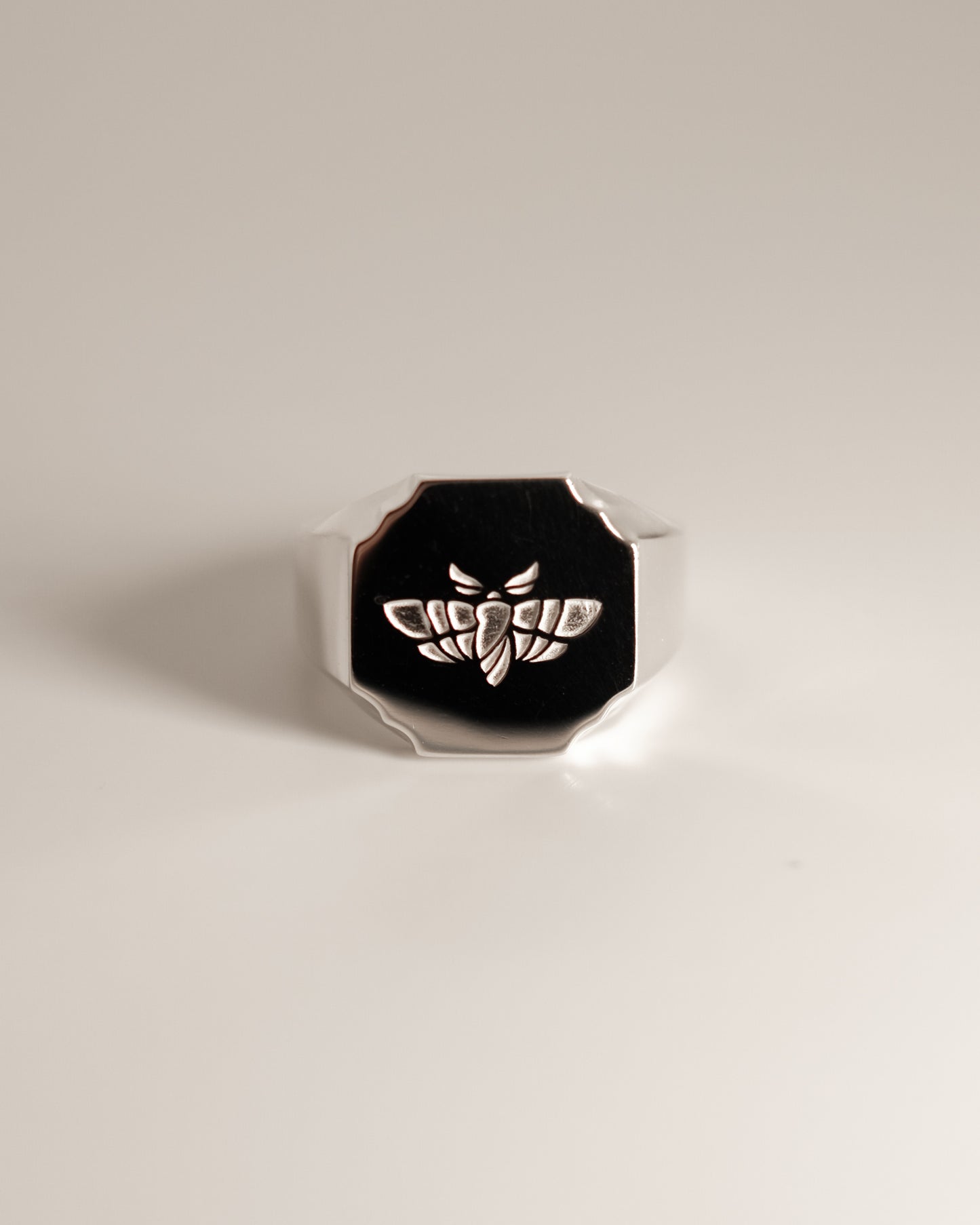 KAIKO FRONS FLAT RING シグネットシルバーリング
