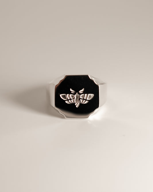 KAIKO FRONS FLAT RING シグネットシルバーリング