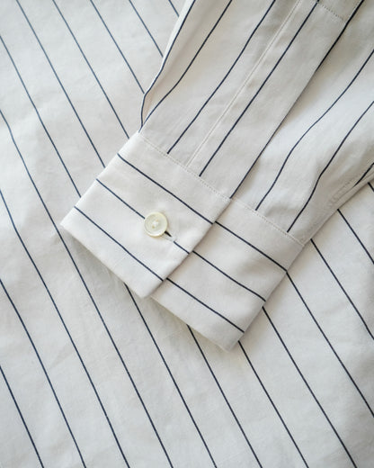 Ortus stripe cotton ストライプパジャマシャツ