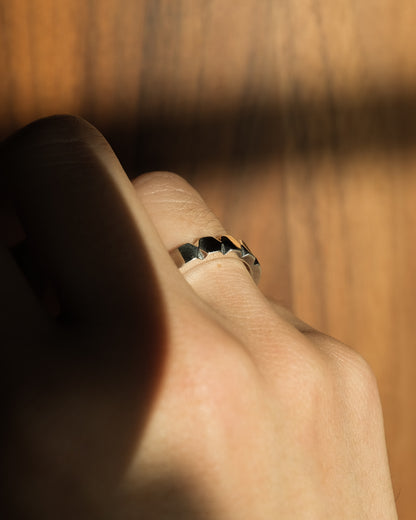 ALIGNED NARROW RING 窄版银戒