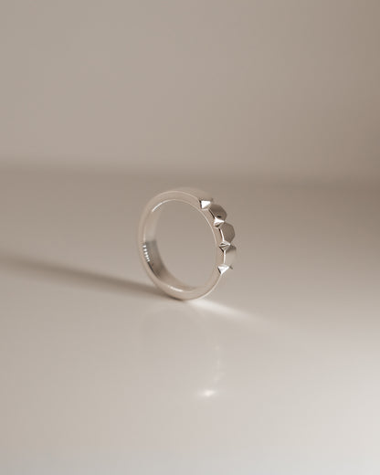 ALIGNED NARROW RING 窄版银戒