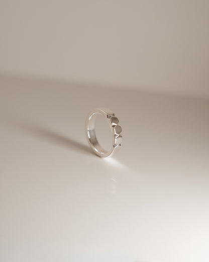 ALIGNED NARROW RING 窄版银戒