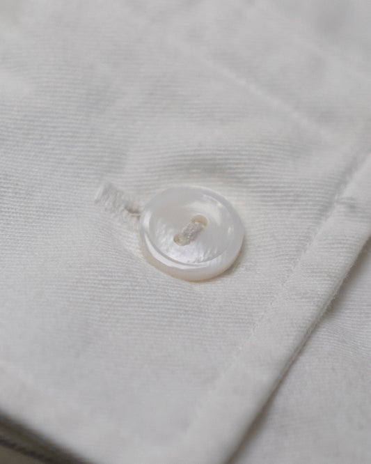 Raum off white cotton / オフホワイトコットンシャツ