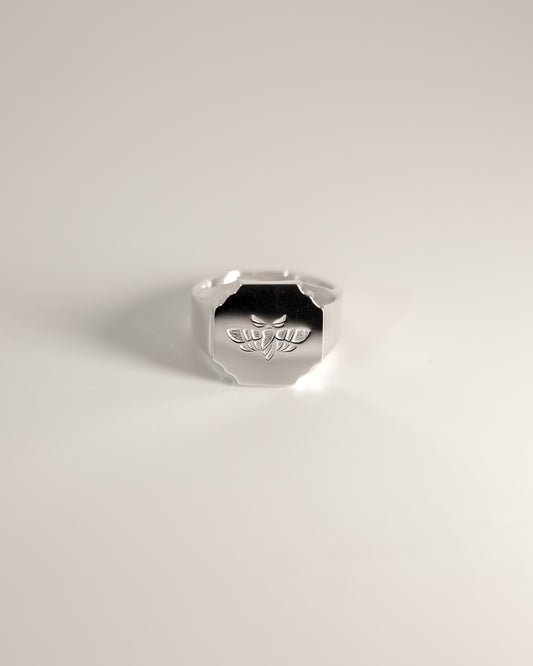 KAIKO FRONS FLAT RING シグネットシルバーリング